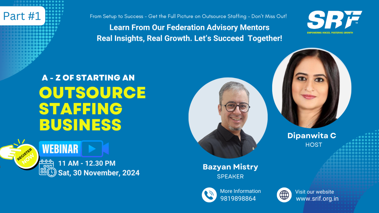 A-Z of an Outsource Staffing Business Webinar ! 30th November 2024 